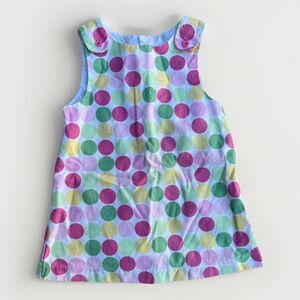 Talbots Kids 18 Months Polka Dot 100% Cotton Summer ALine Dress Photoshoot Retro